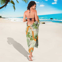Aloha Festive Hawaii Sarong Mokihana - Maile Leis in Muted Summer - Polynesian Pride