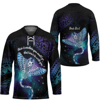 Polynesian Tala Manta Ray Hockey Jersey Nowhere You Could Go That I Won't Be With You - Polynesian Pride