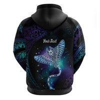 Polynesian Tala Manta Ray Hoodie Nowhere You Could Go That I Won't Be With You - Polynesian Pride
