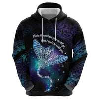 Polynesian Tala Manta Ray Hoodie Nowhere You Could Go That I Won't Be With You - Polynesian Pride