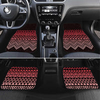 Maori Niho Taniwha Te Wheiao Car Mats Terracotta - Polynesian Pride