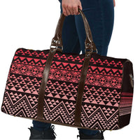 Maori Niho Taniwha Te Wheiao Travel Bag Terracotta - Polynesian Pride