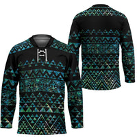 Maori Niho Taniwha Te Wheiao Hockey Jersey Paua Shell - Polynesian Pride