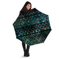 Maori Niho Taniwha Te Wheiao Umbrella Paua Shell - Polynesian Pride