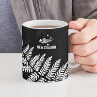 New Zealand Lawn Bowls Personalized Ceramic Mug Wrap-Around Silver Fern - Polynesian Pride