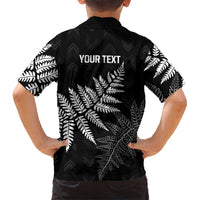 New Zealand Lawn Bowls Personalized Family Matching Off Shoulder Short Dress and Hawaiian Shirt Wrap-Around Silver Fern LT7 - Polynesian Pride