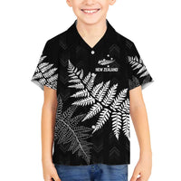 New Zealand Lawn Bowls Personalized Family Matching Off Shoulder Short Dress and Hawaiian Shirt Wrap-Around Silver Fern - Polynesian Pride