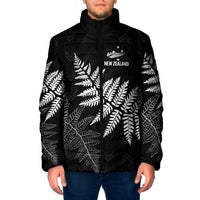 New Zealand Lawn Bowls Personalized Padded Jacket Wrap-Around Silver Fern - Polynesian Pride