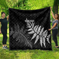 New Zealand Lawn Bowls Personalized Quilt Wrap-Around Silver Fern - Polynesian Pride