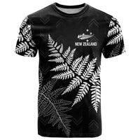 New Zealand Lawn Bowls Personalized T Shirt Wrap-Around Silver Fern - Polynesian Pride