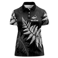 New Zealand Lawn Bowls Personalized Women Polo Shirt Wrap-Around Silver Fern - Polynesian Pride