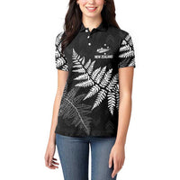 New Zealand Lawn Bowls Personalized Women Polo Shirt Wrap-Around Silver Fern - Polynesian Pride