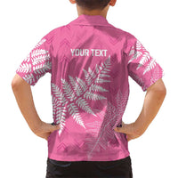 New Zealand Lawn Bowls Breast Cancer Personalized Family Matching Mermaid Dress and Hawaiian Shirt Wrap-Around Silver Fern LT7 - Polynesian Pride