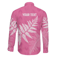 New Zealand Lawn Bowls Breast Cancer Personalized Family Matching Off Shoulder Maxi Dress and Hawaiian Shirt Wrap-Around Silver Fern LT7 - Polynesian Pride