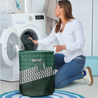 Rainbow Warriors Hawaii Personalized Palaka Laundry Basket - Polynesian Pride