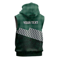 Rainbow Warriors Hawaii Personalized Palaka Sleeveless Zip Hoodie - Polynesian Pride