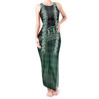 Rainbow Warriors Hawaii Palaka Tank Maxi Dress Maile Lei - Polynesian Pride