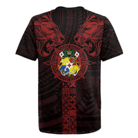 Tonga Independence Day Rugby Jersey Tongatapu Lion Ngatu Motifs Black Ver.