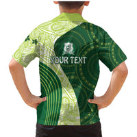 Fiji Ballantine Memorial High School Personalised Family Matching Mermaid Dress and Hawaiian Shirt Masi Tapa Mix Plumeria