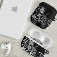 Aloha Hawaii Turtles Floral AirPods Case Obsidian Glaze