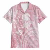 Aloha Hawaii Turtles Floral Hawaiian Shirt Pink Marbles Glaze LT7 Pink - Polynesian Pride