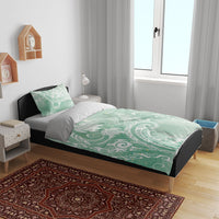 Aloha Hawaii Turtles Floral Bedding Set Seafoam Marbles Glaze