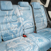 Aloha Hawaii Turtles Floral Back Car Seat Cover Aqua Marbles Glaze