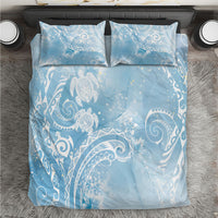 Aloha Hawaii Turtles Floral Bedding Set Aqua Marbles Glaze