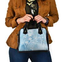 Aloha Hawaii Turtles Floral Shoulder Handbag Aqua Marbles Glaze