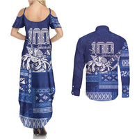 Queen Salote College 100th Anniversary Couples Matching Summer Maxi Dress and Long Sleeve Button Shirt QSC Royal Girls LT7 - Polynesian Pride