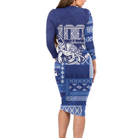 Queen Salote College 100th Anniversary Family Matching Long Sleeve Bodycon Dress and Hawaiian Shirt QSC Royal Girls LT7 - Polynesian Pride