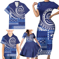 Queen Salote College 100th Anniversary Family Matching Short Sleeve Bodycon Dress and Hawaiian Shirt QSC Royal Girls LT7 - Polynesian Pride