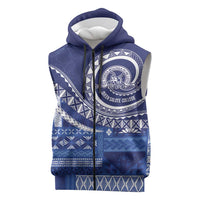 Queen Salote College 100th Anniversary Sleeveless Zip Hoodie QSC Royal Girls - Polynesian Pride