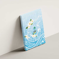 Guam Fishhook Mix Guasali Flowers Canvas Wall Art Dreaming Turquoise