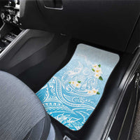 Guam Fishhook Mix Guasali Flowers Car Mats Dreaming Turquoise