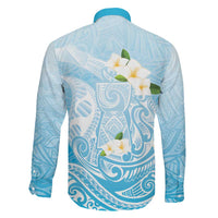 Guam Fishhook Mix Guasali Flowers Family Matching Off Shoulder Maxi Dress and Hawaiian Shirt Dreaming Turquoise LT7 - Polynesian Pride