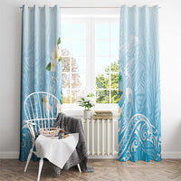 Guam Fishhook Mix Guasali Flowers Window Curtain Dreaming Turquoise
