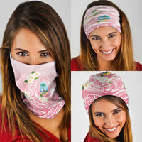 Guam Fishhook Mix Guasali Flowers Neck Gaiter Dreaming Coral
