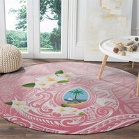 Guam Fishhook Mix Guasali Flowers Round Carpet Dreaming Coral