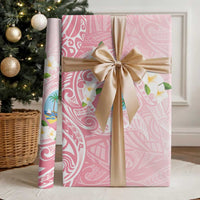 Guam Fishhook Mix Guasali Flowers Wrapping Paper Dreaming Coral