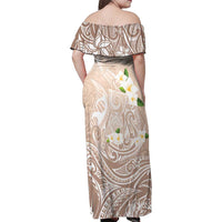 Guam Fishhook Mix Guasali Flowers Family Matching Off Shoulder Maxi Dress and Hawaiian Shirt Dreaming Hazel