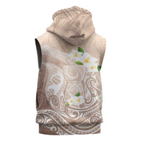 Guam Fishhook Mix Guasali Flowers Sleeveless Zip Hoodie Dreaming Hazel