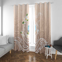 Guam Fishhook Mix Guasali Flowers Window Curtain Dreaming Hazel