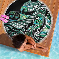 Maori Matariki - Manaia Beach Blanket Emerald Paua Shell
