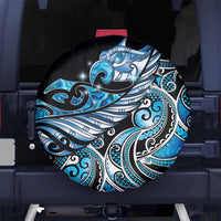Maori Matariki - Manaia Spare Tire Cover Galaxy Blue Paua Shell