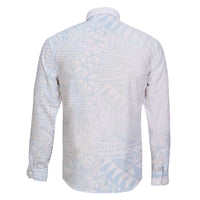 White Sunday Family Matching Mermaid Dress and Hawaiian Shirt Plumeria Tatau Mix Tapa LT7 - Polynesian Pride