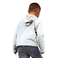 White Sunday Kid Hoodie Plumeria Tatau Mix Tapa