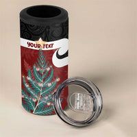 Personalised New Zealand Maori Christmas 4 in 1 Can Cooler Tumbler Xmas Fern Mix Kowhawhai LT7 - Polynesian Pride