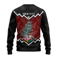 Personalised New Zealand Christmas Ugly Christmas Sweater Xmas Fern and Kiwi Birds LT7 - Polynesian Pride