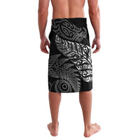 Aotearoa Personalized Lawn Bowls Maori Lavalava New Zealand Black Tribal Silver Fern LT7 - Polynesian Pride